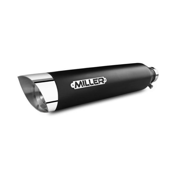*2 WEEKS EXTRA TRANSIT TIME* Miller, Nebraska II slip-on mufflers. Euro 4. Matte black