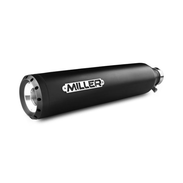 *2 WEEKS EXTRA TRANSIT TIME* Miller, Nebraska slip-on mufflers. Euro 3. Matte black