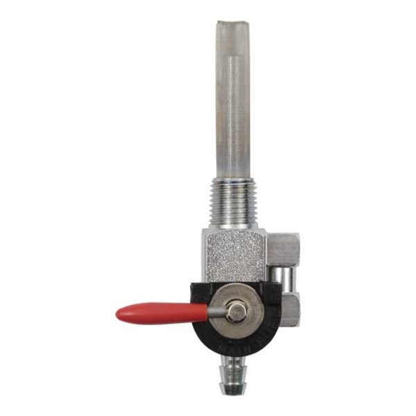 Red handle petcock, down outlet