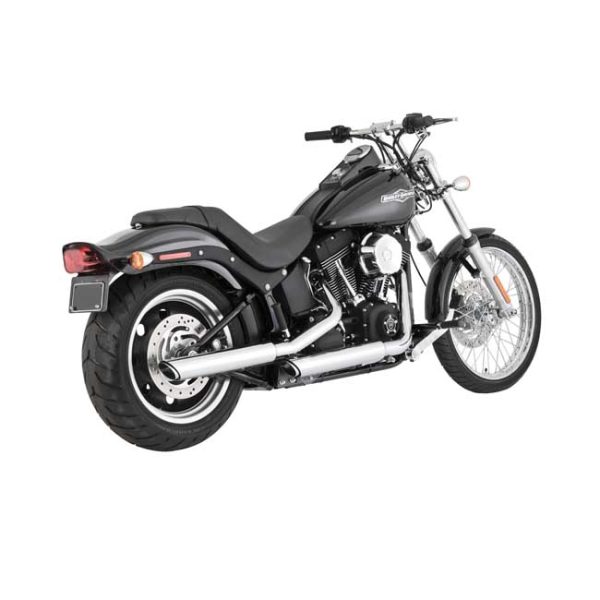 Vance & Hines, 3" twin slash slip-on mufflers. chrome