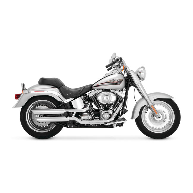 Vance & Hines, 3" twin slash slip-on mufflers. chrome