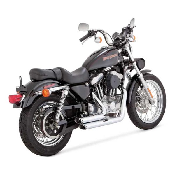 Vance & Hines, 2-1/2" shortshots staggered exh. chrome