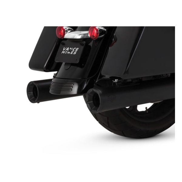 Vance & Hines, 4" Eliminator 400 slip-on mufflers. Black