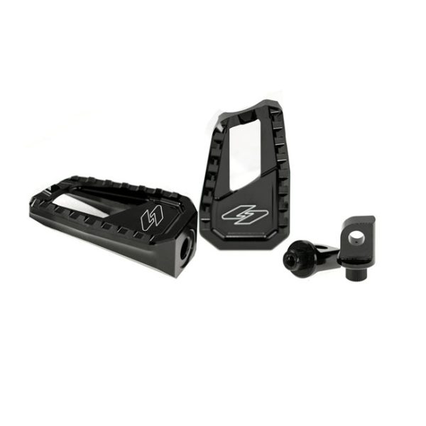 Kraus, Apex Edge footpeg set. Black