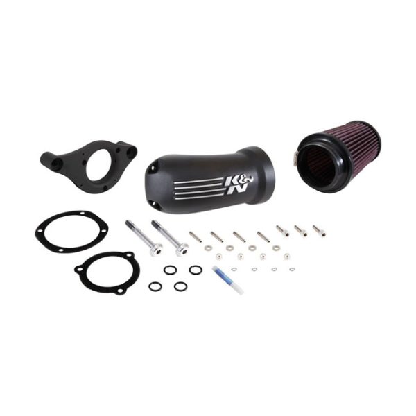 K&N, AirCharger performance air cleaner kit. Black CC logo