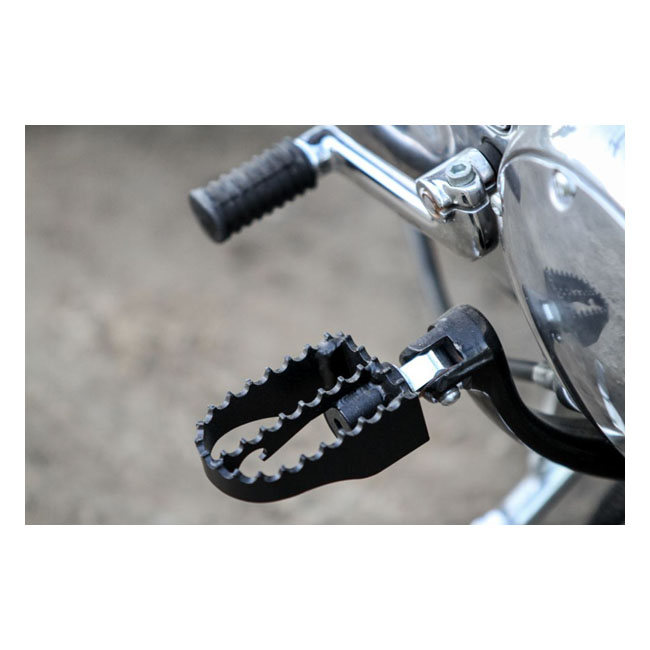 Burly, MX foot pegs. Black