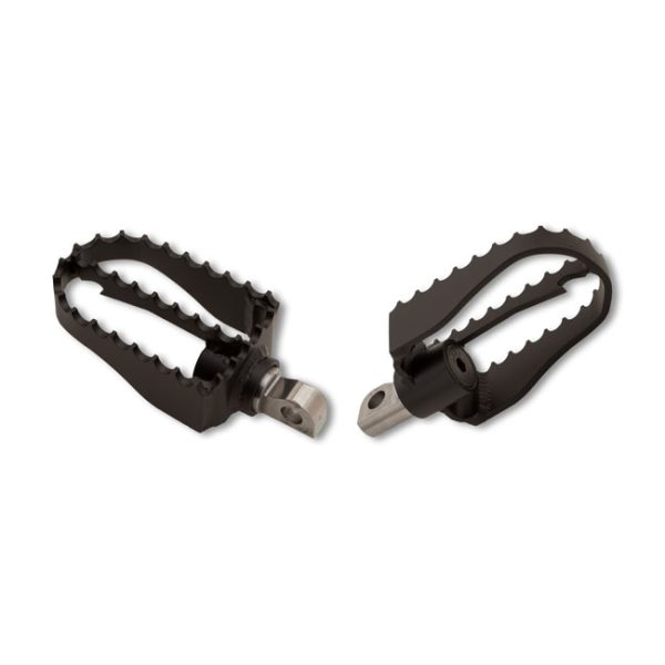 Burly, MX foot pegs. Black