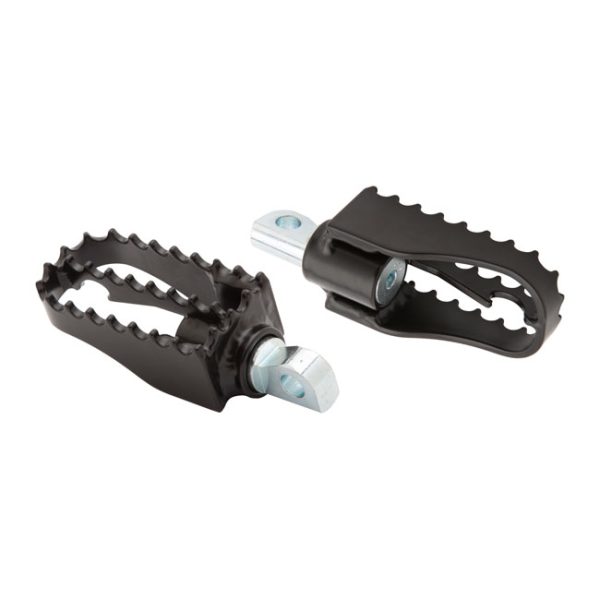 Burly, Mini MX style foot pegs. Black