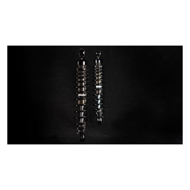 Bitubo, WME dual shock absorber set. Black. 331mm