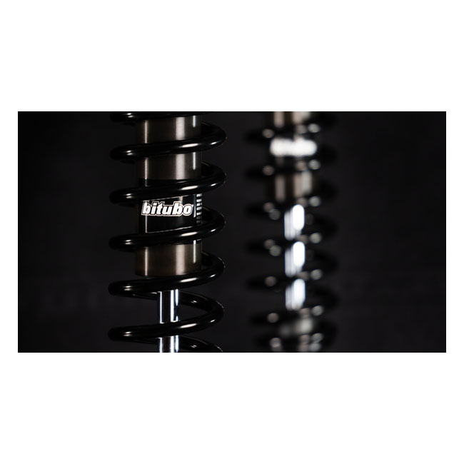 Bitubo, WME dual shock absorber set. Black. 331mm