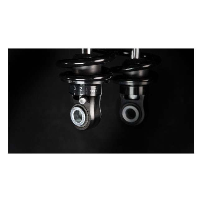 Bitubo, WME dual shock absorber set. Black. 331mm