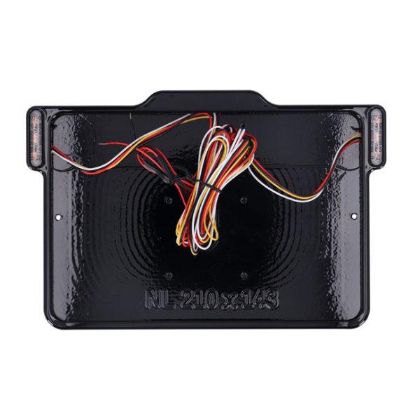 DMP, 3-1 license plate frame 3.0 NL BE. Gloss black