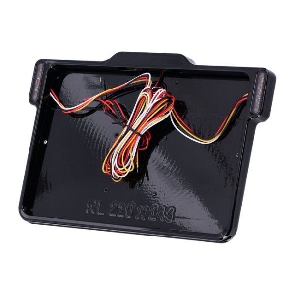 DMP, 3-1 license plate frame 3.0 NL BE. Gloss black