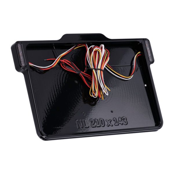 DMP, 3-1 license plate frame 3.0 NL BE. Gloss black