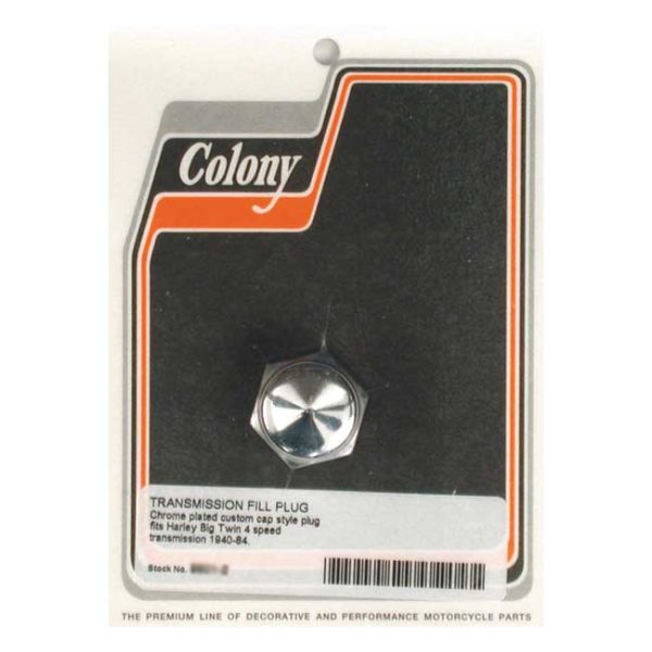 Colony, transmission fill plug. Cap style