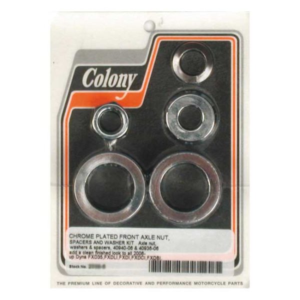 Colony axle spacer kit front, smooth