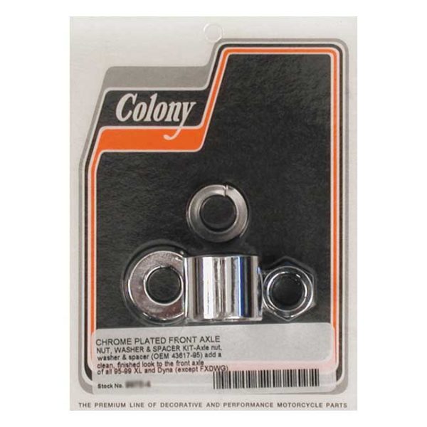 Colony axle spacer kit front, smooth