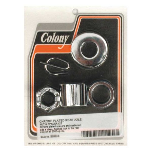 Colony axle spacer kit rear, smooth