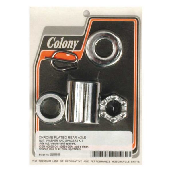 Colony axle spacer kit rear, smooth