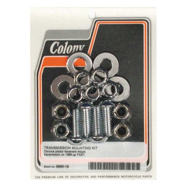 Colony, transmission mount kit. Chrome