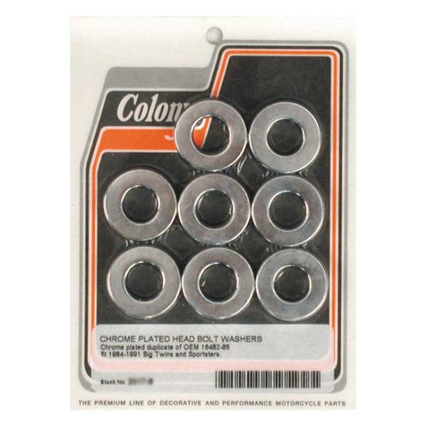 Colony, head bolt washer set. Chrome