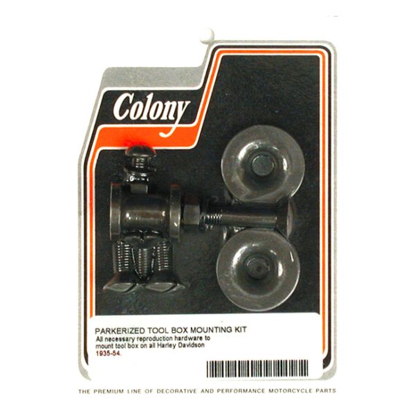 Colony, 35-54 tool box mount kit. Black
