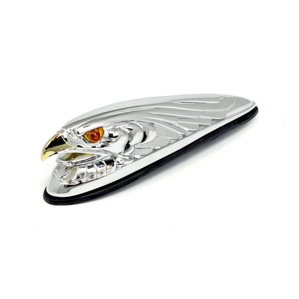 Fender ornament Eagle head, chrome gold