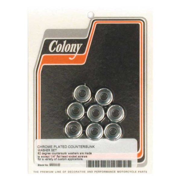 Colony countersunk flatwashers 1/4"