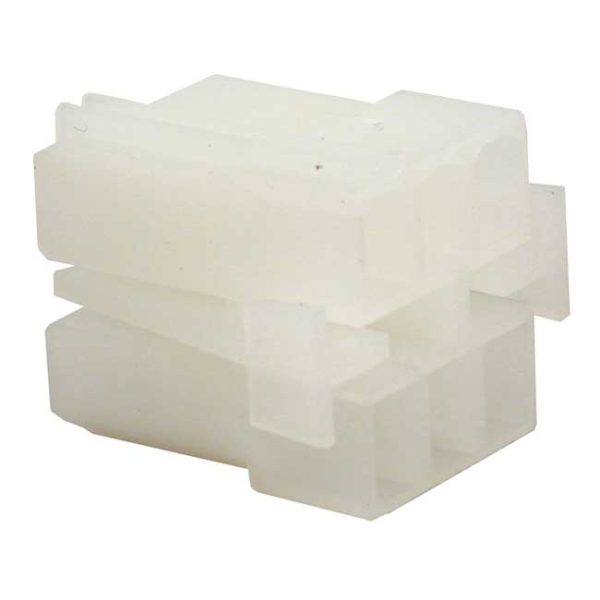 NAMZ, AMP/TE connector. White, receptacle, 6-pins