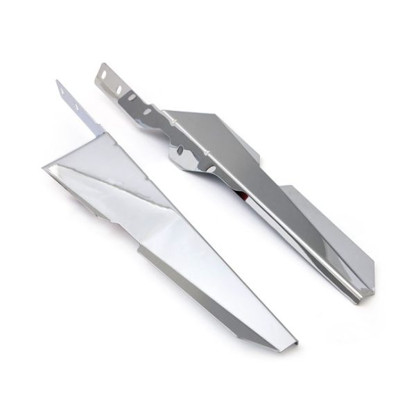 Wind deflector set. Chrome