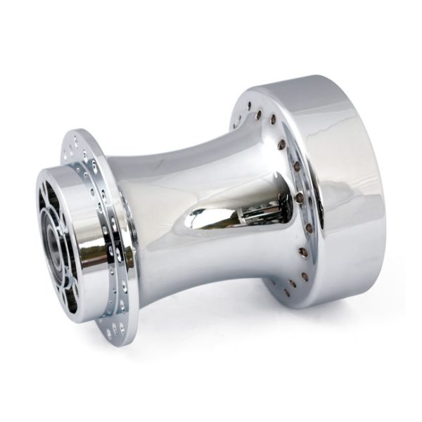 Rear wheel hub. Chrome