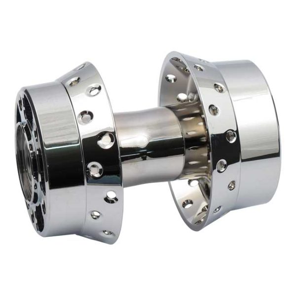 Rear wheel hub, chrome