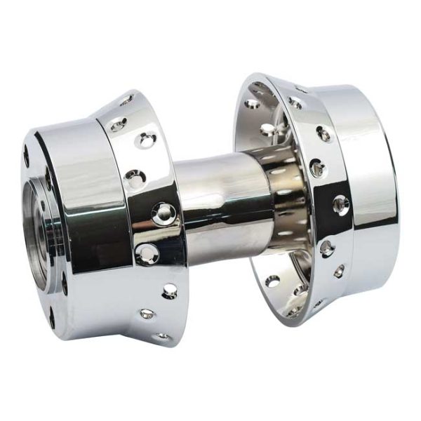 Rear wheel hub, chrome