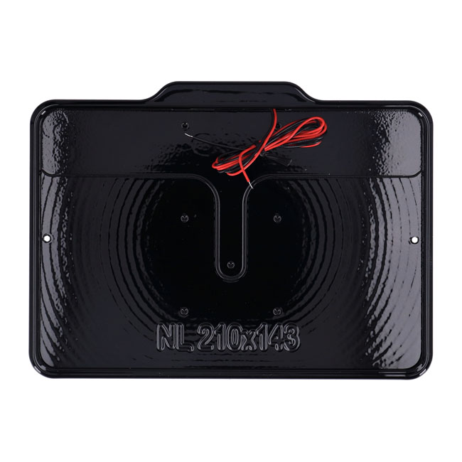 DMP, license plate frame with light 5.0 NL BE. Gloss black