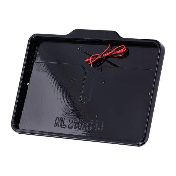 DMP, license plate frame with light 5.0 NL BE. Gloss black