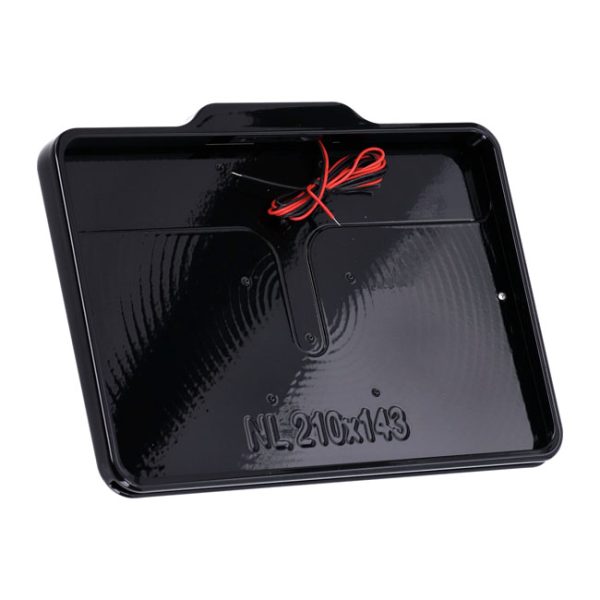 DMP, license plate frame with light 5.0 NL BE. Gloss black