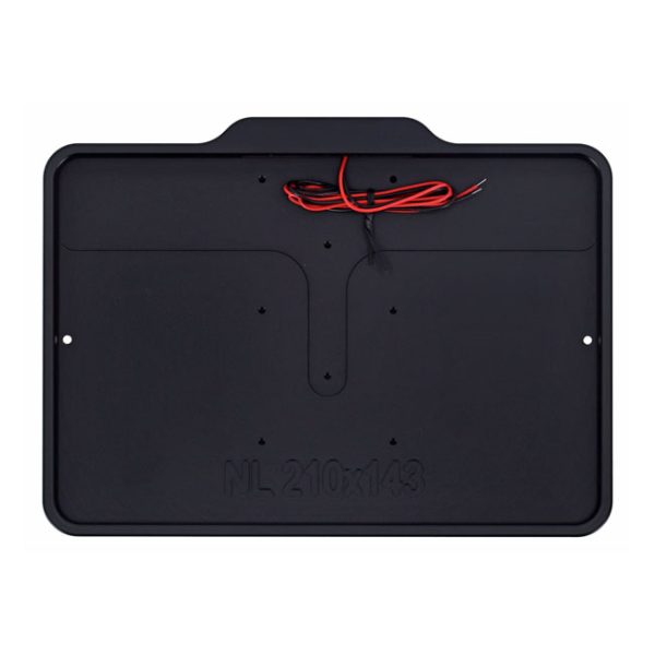DMP, license plate frame with light 5.0 NL BE. Matte black