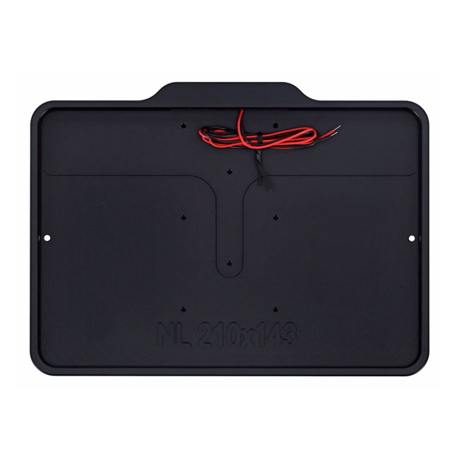 DMP, license plate frame with light 5.0 NL BE. Matte black