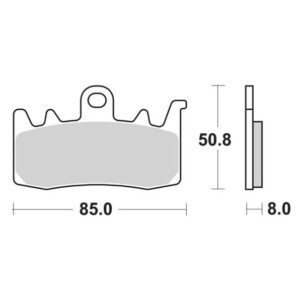SBS, brake pads. Street Excel Sinter
