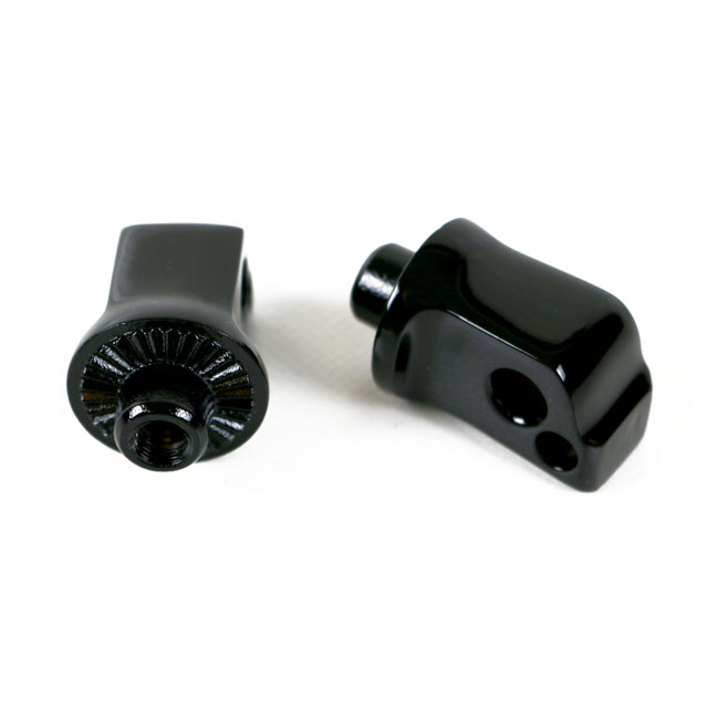 Kodlin, splined passenger peg adapter. Black