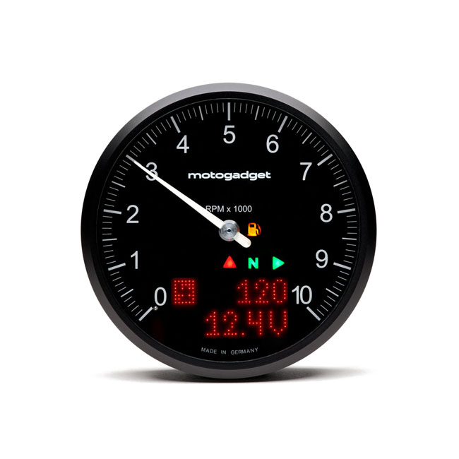 Motogadget, Chronoclassic 2 'Tacho Face'. 10.000RPM. Black B