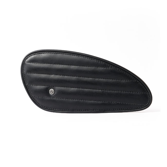 Trip Machine, Classic leather tank pad set. Black