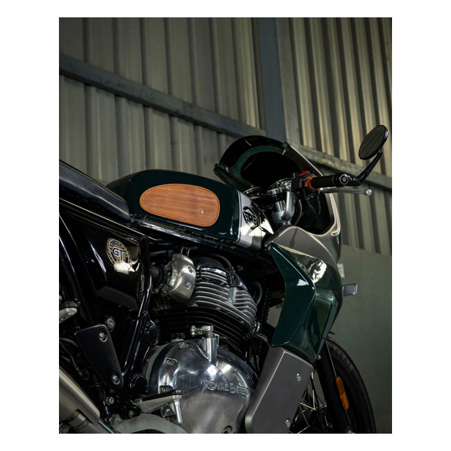 Trip Machine, Classic leather tank pad set. Tobacco