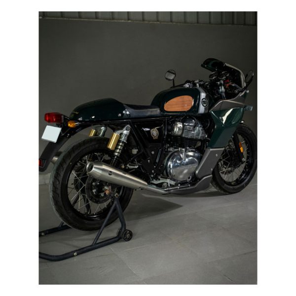 Trip Machine, Classic leather tank pad set. Tobacco