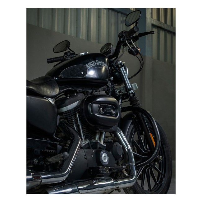 Trip Machine, Mini Diamond tank pads. Black suede