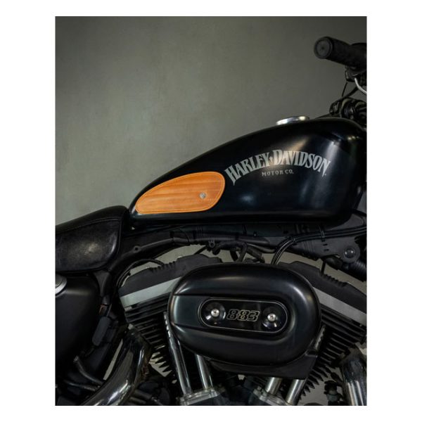 Trip Machine, Mini Classic leather tank pads. Tan