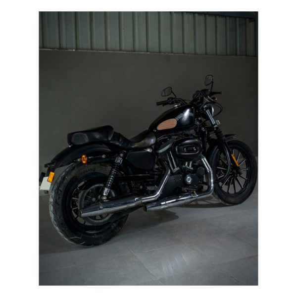 Trip Machine, Mini Classic leather tank pads. Tobacco