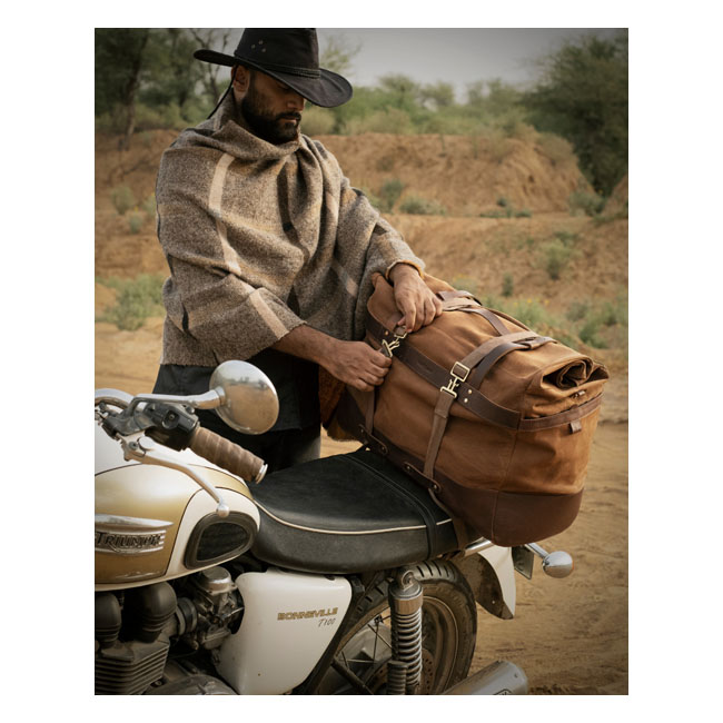 Trip Machine, Outlaw Rogue duffle bag. 70 liter. Tobacco