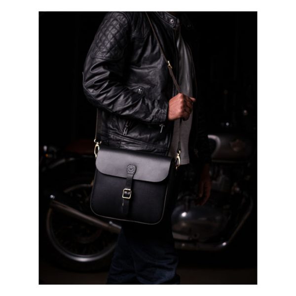 Trip Machine, 'Classic' saddlebag. Black