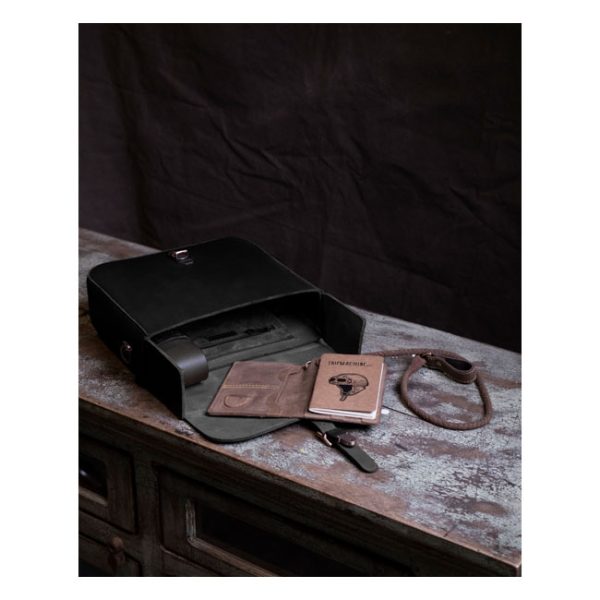 Trip Machine, 'Classic' saddlebag. Black